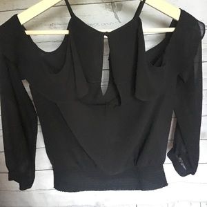 Bebe cold shoulder top